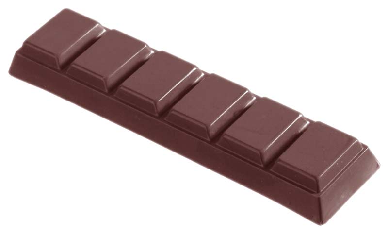 Chocolate World Frame Moulds - CW1132 - Bar - 50gm - 125x30x13mm