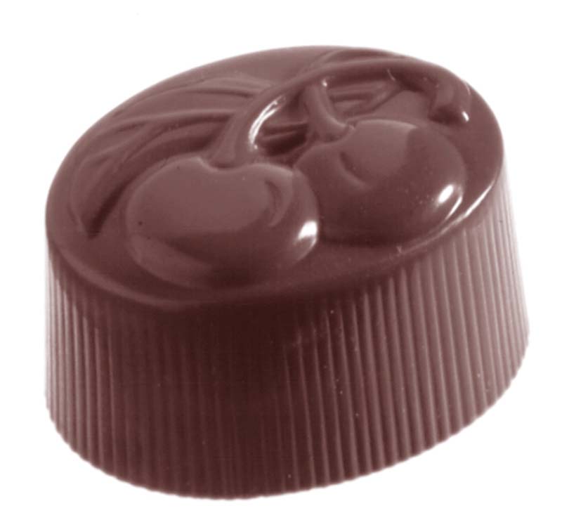Chocolate World Frame Moulds - CW1134 - Cherry Double - 13gm - 33x24x20mm