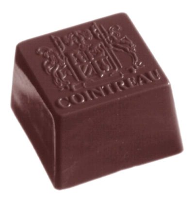Chocolate World Frame Moulds - CW1168 - Cointreau Square - 14gm - 27x27x18mm