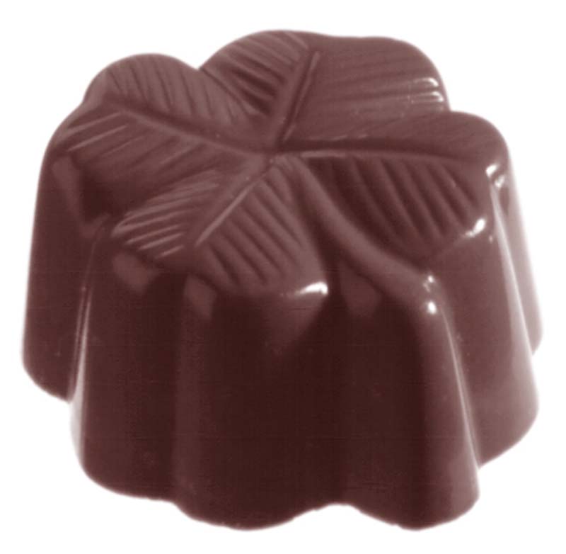 Chocolate World Frame Moulds - CW1174 - Clover - 12gm - 33x30x16mm