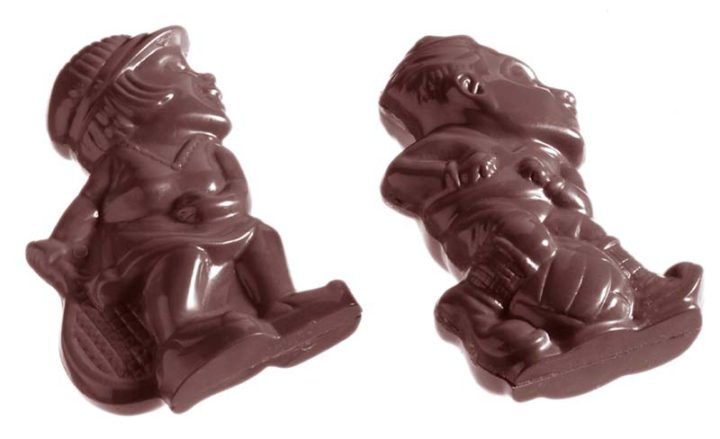 Chocolate World Frame Moulds - CW1181 - Sports Figures 3 Fig. - 30gm - 80x50x14mm
