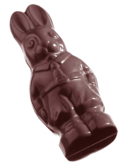 Chocolate World Frame Moulds - CW1182 - Hare Standing Up - 23gm - 78x33x18mm