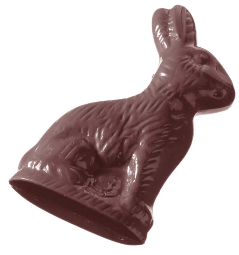 Chocolate World Frame Moulds - CW1183 - Sitting Hare - 61gm - 110x64x13mm