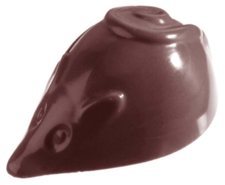 Chocolate World Frame Moulds - CW1193 - Mouse - 20gm - 56x32x24mm