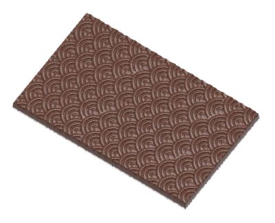Chocolate World Frame Moulds - CW12007 - Tablet Wave Pattern - 65.5gm - 123.5x77x6.5mm