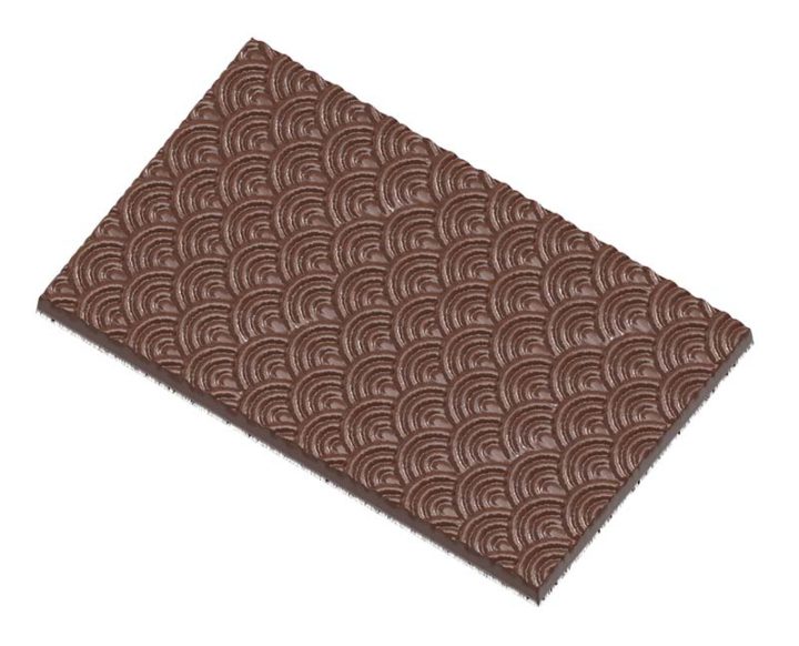 Chocolate World Frame Moulds - CW12007 - Tablet Wave Pattern - 65.5gm - 123.5x77x6.5mm