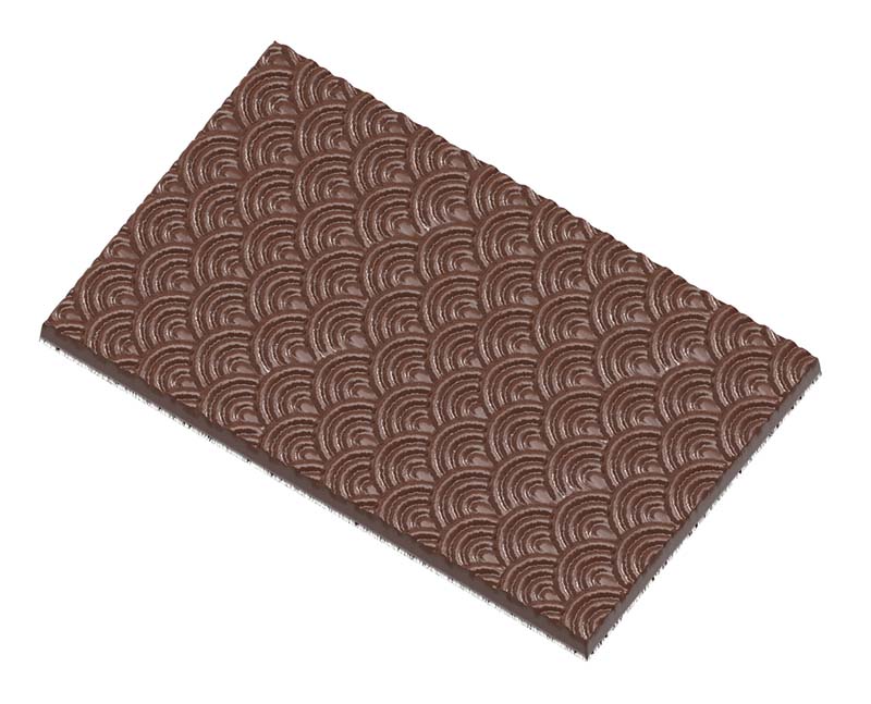 Chocolate World Frame Moulds - CW12007 - Tablet Wave Pattern - 65.5gm - 123.5x77x6.5mm