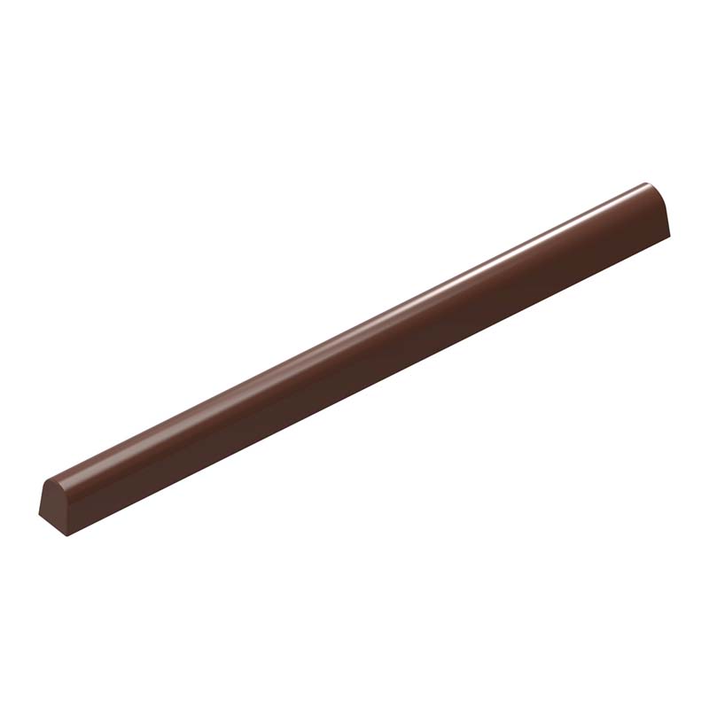 Chocolate World Frame Moulds - CW12036 - Bar Round Snack - Martin Diez - 6.5gm - 115x7x8mm