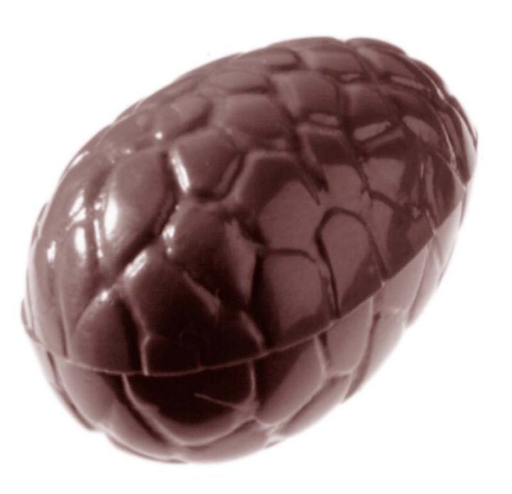 Chocolate World Frame Moulds - CW1204 - Egg Kroko 25mm - 3gm - 25x18x9mm