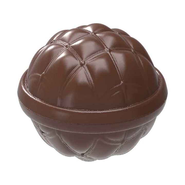 Chocolate World Frame Moulds - CW12043 - Chesterfield Chocolate Bomb Ø 50mm - 31gm - 50x50x22.5mm