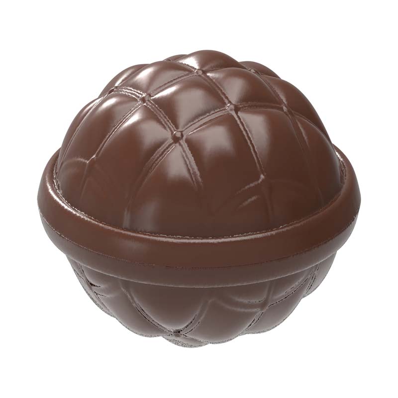 Chocolate World Frame Moulds - CW12043 - Chesterfield Chocolate Bomb Ø 50mm - 31gm - 50x50x22.5mm