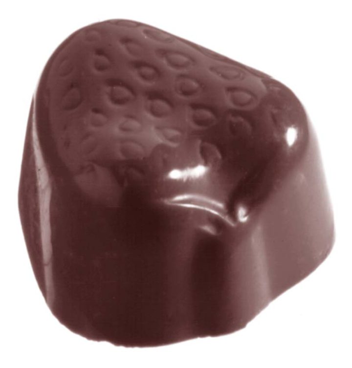 Chocolate World Frame Moulds - CW1205 - Strawberry - 15gm - 35x30x19mm
