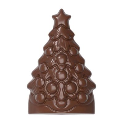 Chocolate World Frame Moulds - CW12051 - Christmas Tree - 53gm - 90x59x24.5mm