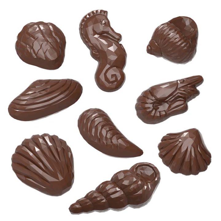 Chocolate World Frame Moulds - CW12065 - Diamonds Of The Sea - 4.5gm - N/AxN/AxN/Amm