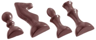 Chocolate World Frame Moulds - CW1208 - Chess Set 6 Fig. - 250gm - 88x37xN/Amm