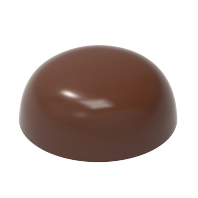Chocolate World Frame Moulds - CW12094 - Squeezed Hemisphere - 8gm - 30.5x30.5x12mm