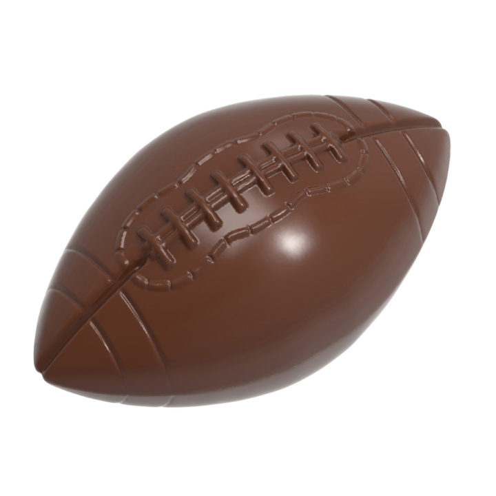 Chocolate World Frame Moulds - CW12099 - Praline American Football - 6gm - 42x24x12mm