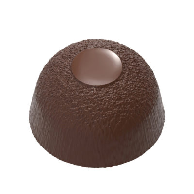 Chocolate World Frame Moulds - CW12109 - Dome With Structure - 10.5gm - 29.4x29.4x17mm