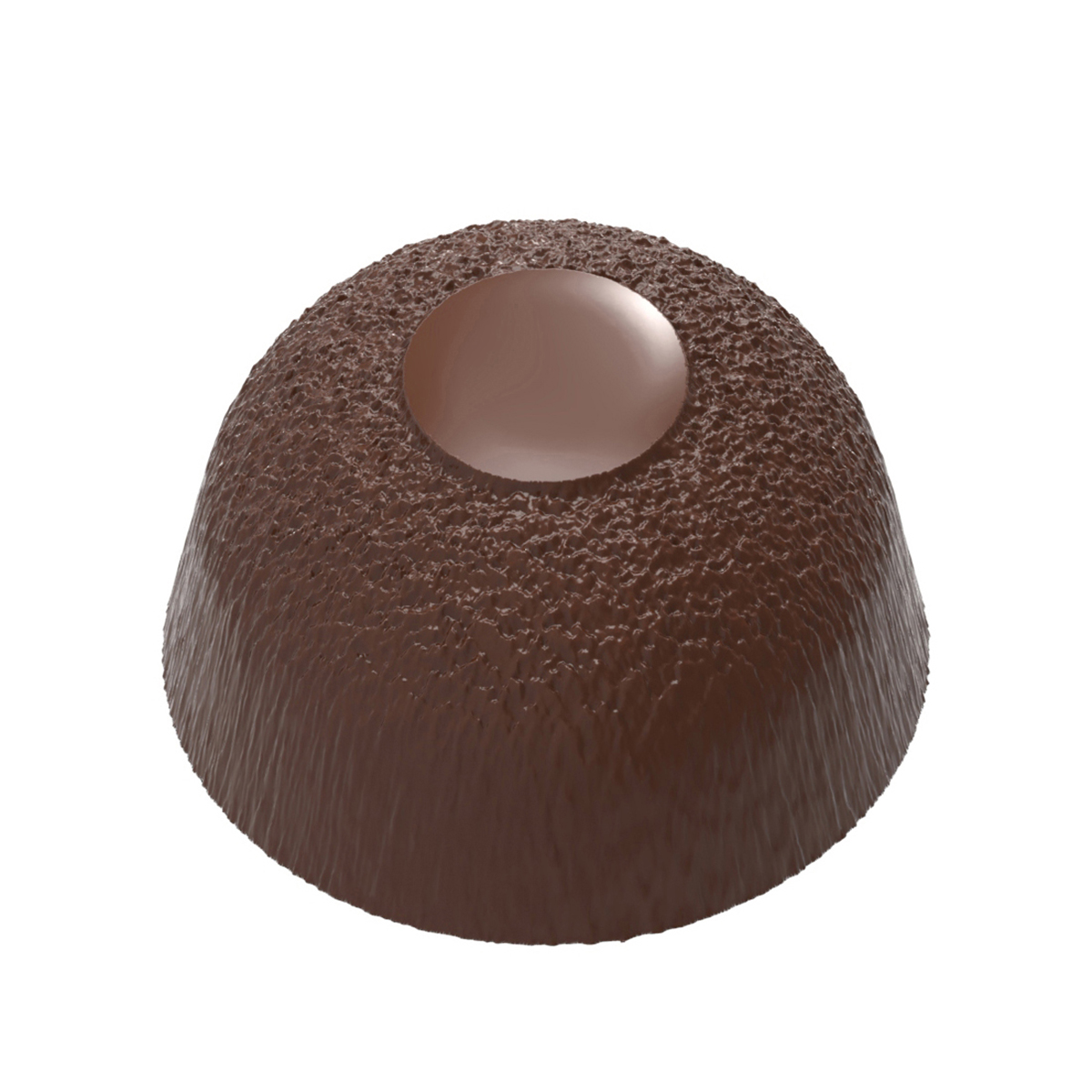 Chocolate World Frame Moulds - CW12109 - Dome With Structure - 10.5gm - 29.4x29.4x17mm