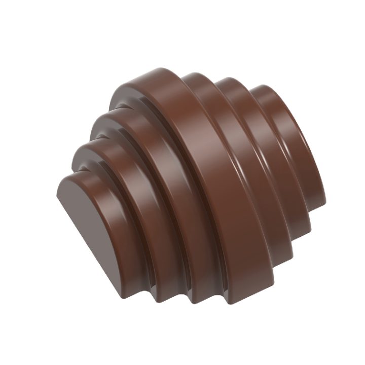 Chocolate World Frame Moulds - CW12124 - Tourage - Dutch Pastry Team - 9.75gm - 31x28.5x19mm