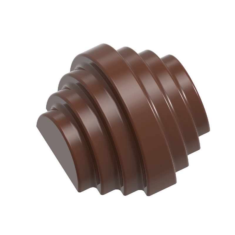 Chocolate World Frame Moulds - CW12124 - Tourage - Dutch Pastry Team - 9.75gm - 31x28.5x19mm