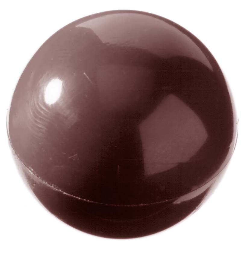 Chocolate World Frame Moulds - CW1217 - Half Sphere Ø 30mm - 9gm - 30x30x15mm