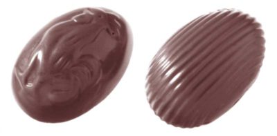 Chocolate World Frame Moulds - CW1232 - Small Egg 5 Gr 2 Fig. - 3gm - 26x18x9mm