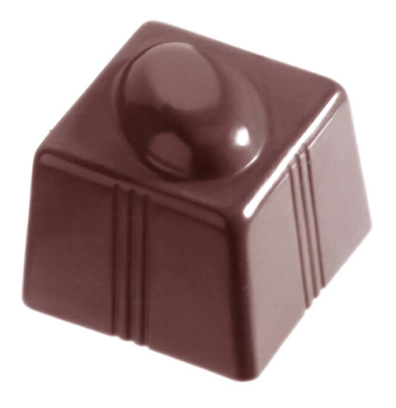 Chocolate World Frame Moulds - CW1247 - Cube Coffee Bean 21 Gr - 21gm - 29x29x27mm