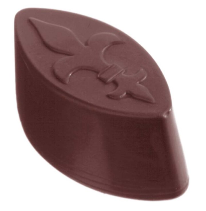 Chocolate World Frame Moulds - CW1248 - French Lily - 13gm - 44x21x18mm