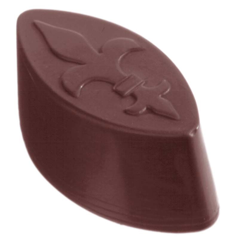Chocolate World Frame Moulds - CW1248 - French Lily - 13gm - 44x21x18mm
