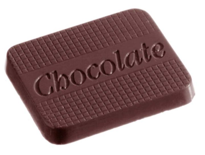 Chocolate World Frame Moulds - CW1259 - Caraque Chocolate - 7gm - 38x32x5mm