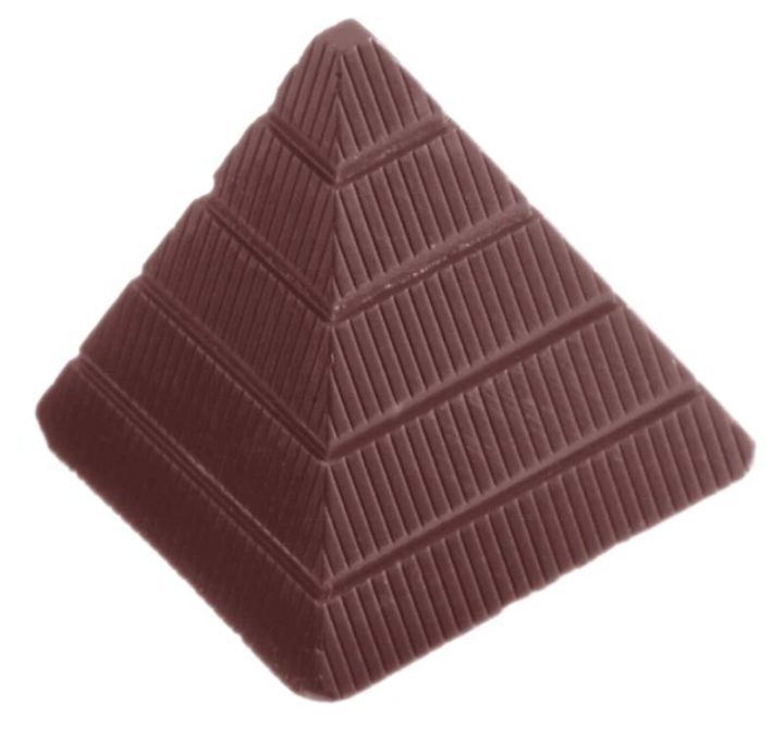 Chocolate World Frame Moulds - CW1260 - Pyramid - 13gm - 31x31x29mm
