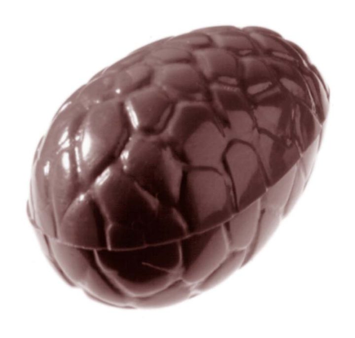 Chocolate World Frame Moulds - CW1266 - Egg Kroko 35mm - 6gm - 35x23x12mm