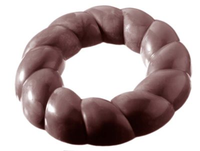 Chocolate World Frame Moulds - CW1267 - Christmas Wreath - 115gm - 113x113x17mm