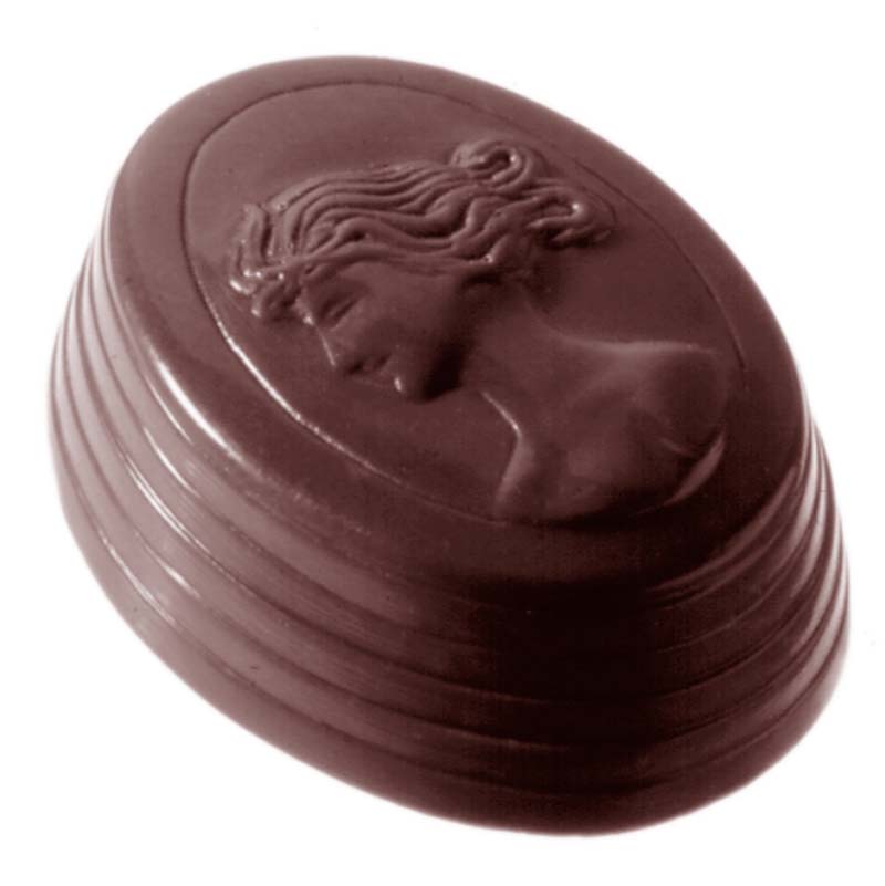 Chocolate World Frame Moulds - CW1274 - Camee - 13gm - 40x30x13mm