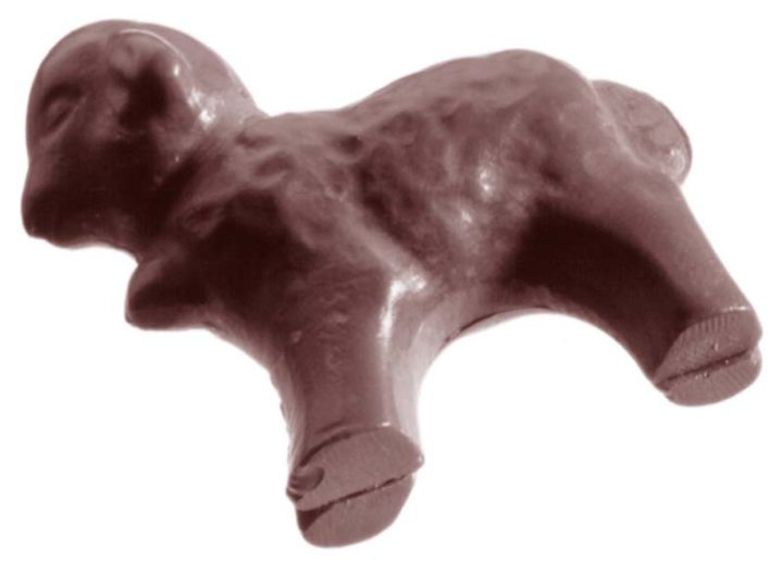 Chocolate World Frame Moulds - CW1308 - Lamb - 12gm - 50x47x10mm