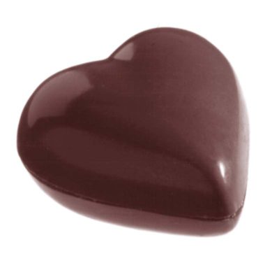 Chocolate World Frame Moulds - CW1314 - Heart 2 X 5 Gr - 5gm - 30x26x9mm
