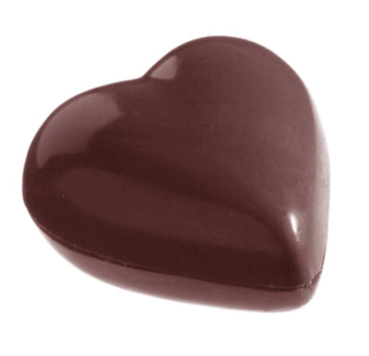 Chocolate World Frame Moulds - CW1314 - Heart 2 X 5 Gr - 5gm - 30x26x9mm