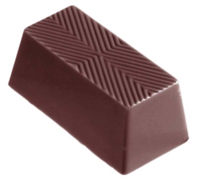 Chocolate World Frame Moulds - CW1323 - Square Block - 25gm - 49x24x20mm