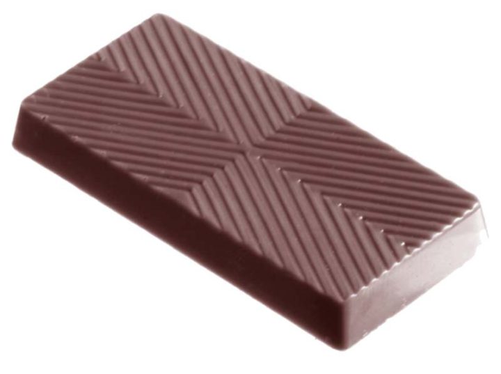 Chocolate World Frame Moulds - CW1324 - Square Block - 7gm - 49x24x5mm