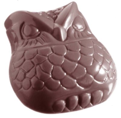 Chocolate World Frame Moulds - CW1329 - Owl - 23gm - 47x47x13mm