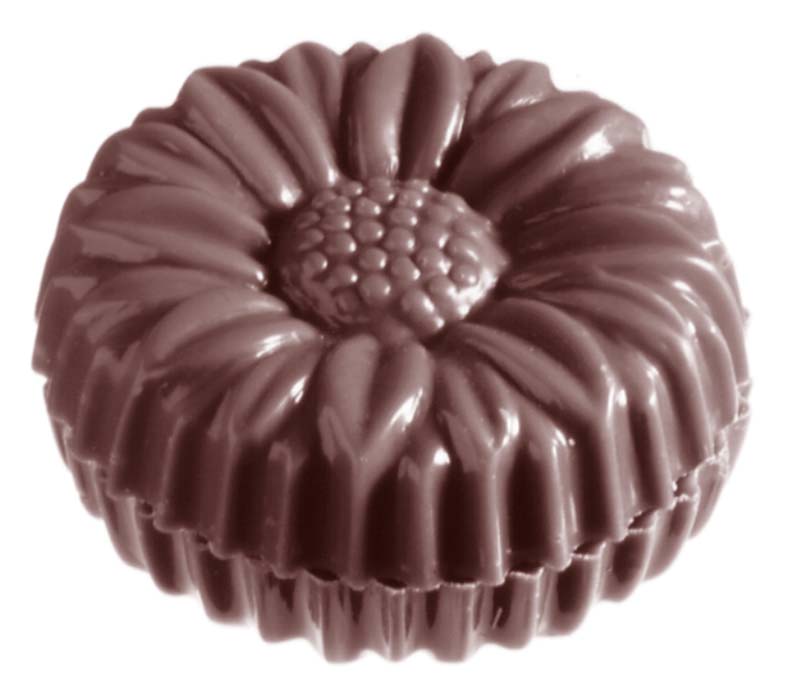 Chocolate World Frame Moulds - CW1332 - Maguerite Double - 7gm - 35x35x7mm