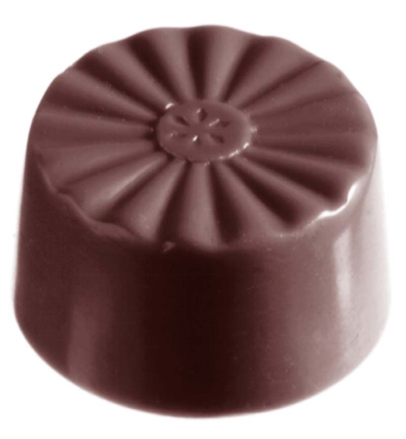 Chocolate World Frame Moulds - CW1336 - French Round - 10gm - 28x28x15mm