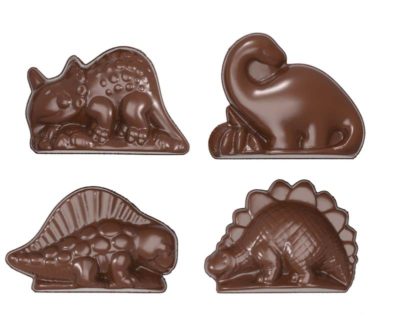 Chocolate World Frame Moulds - CW1349 - Dino 4 Fig. - 14gm - 35xN/AxN/Amm