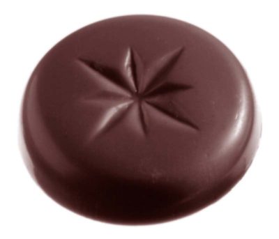 Chocolate World Frame Moulds - CW1357 - Caraque Star - 5gm - 30x30x7mm