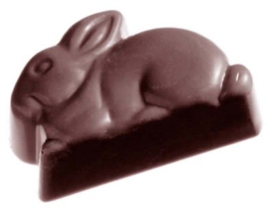 Chocolate World Frame Moulds - CW1362 - Rabbit - 12gm - 38x25x14mm