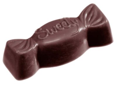 Chocolate World Frame Moulds - CW1363 - Sweety - 11gm - 49x19x14mm