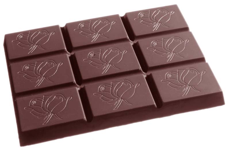 Chocolate World Frame Moulds - CW1368 - Tablet 327 Gr - 327gm - 173x119x15mm
