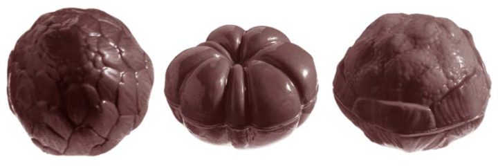 Chocolate World Frame Moulds - CW1370 - Vegetables 3 Fig. - 25gm - N/AxN/AxN/Amm