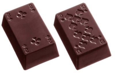 Chocolate World Frame Moulds - CW1371 - Playing Cards 18 Fig. (Part 1) - 15gm - 39x25x13mm